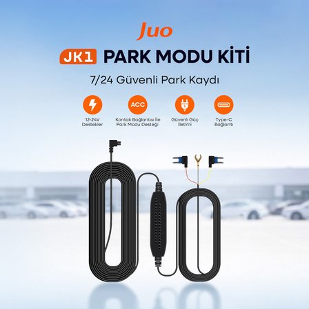 Juo JK1 Araç Kameraları İçin Type-C Park Modu Bağlantı Kiti