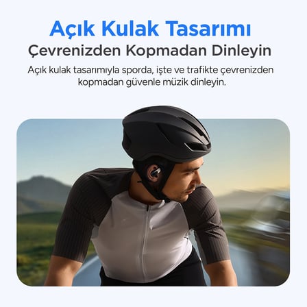 Juo JT3 Bluetooth 6.0 Open Ear OWS Kablosuz Bluetooth Kulaklık 14.2mm Sürücü Kulak Kancalı Açık Spor Kulaklığı 90 saat Pil Ömrü Siyah
