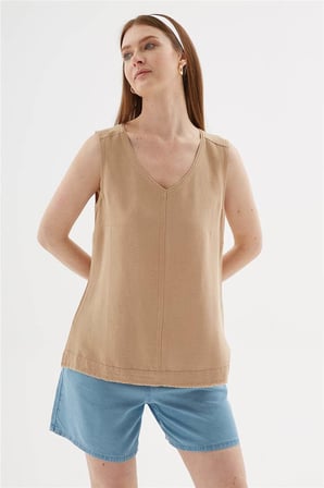 Fashion Friends Kadın V Yaka Bluz 26Y0530K1