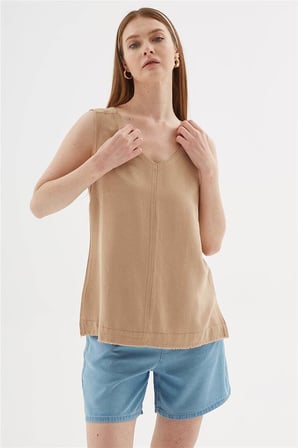 Fashion Friends Kadın V Yaka Bluz 26Y0530K1