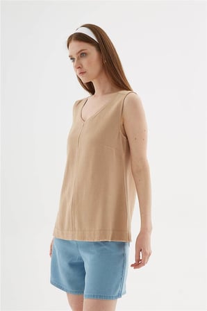 Fashion Friends Kadın V Yaka Bluz 26Y0530K1