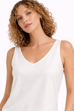 Fashion Friends Regular Fit V Yaka Simli Atlet Bayan ATLET 26Y0292K1 EKRU