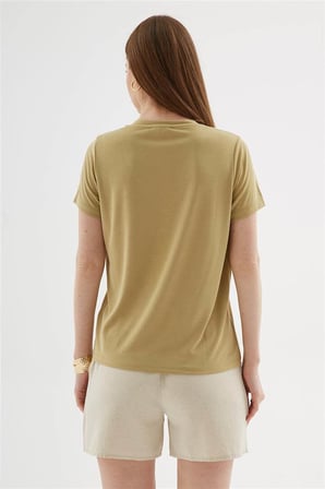 Fashion Friends V Yaka Kadın Bluz 26Y0144K1