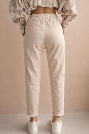 Fashion Friends Paçası Püsküllü Kadın Pantolon 26Y0391K1