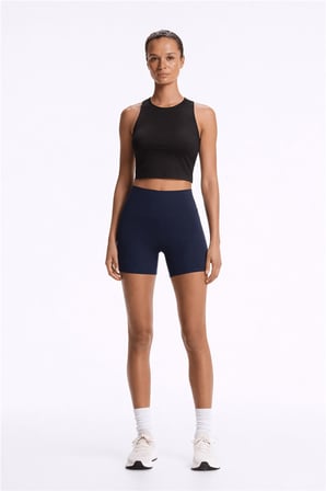 Fashion Friends Crop Fit Bisiklet Yaka Atlet Bayan ATLET 26Y0713K1 SİYAH