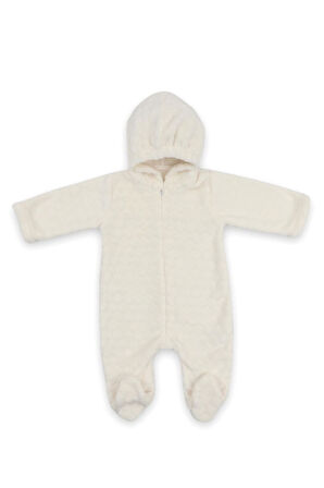 Kapüşonlu Tulum Ekru 70256