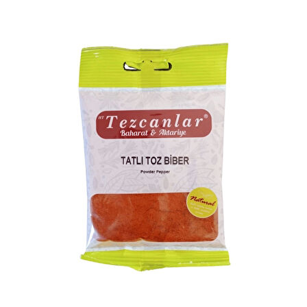 TEZCANLAR TATLI TOZ BİBER 40GR