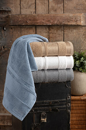 Pierre Cardin 4'lü Bambu Yüz Havlusu Palm