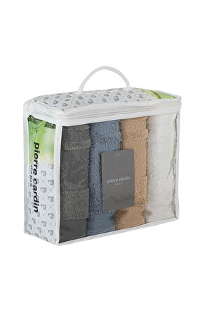 Pierre Cardin 4'lü Bambu Yüz Havlusu Palm