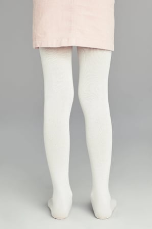Kız Çocuk Pretty Extra Cotton Beyaz Külotlu Çorap
