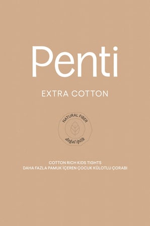 Kız Çocuk Pretty Extra Cotton Beyaz Külotlu Çorap