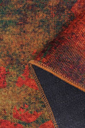 Artloop Modern Fusion Dekoratif Turuncu Halı AL 09