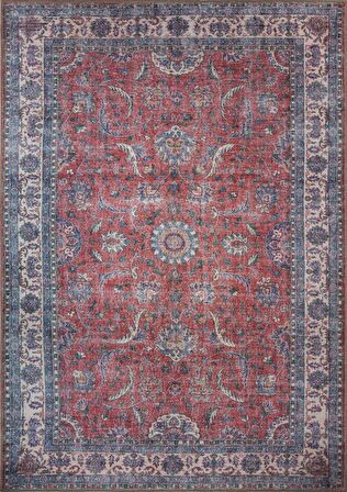Artloop Vintage Blues Dekoratif Rustik Halı AL 84