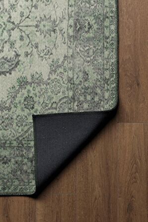 Artloop Vintage Blues Dekoratif Yeşil Halı AL 139