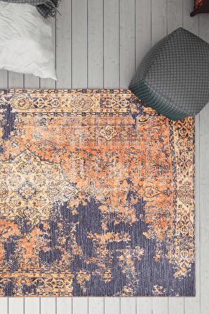 Artloop Modern Fusion Dekoratif Turuncu Halı AL 275