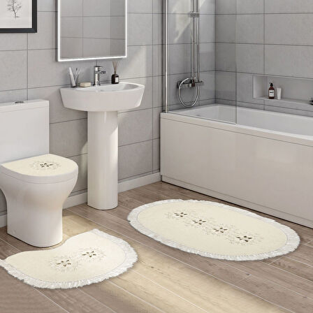 Queen Oval Nakışlı 3 Lü