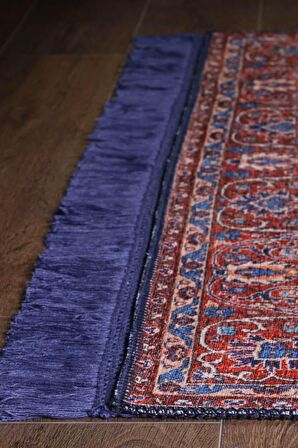 Artloop Vintage Blues Dekoratif Lacivert Halı AL 87
