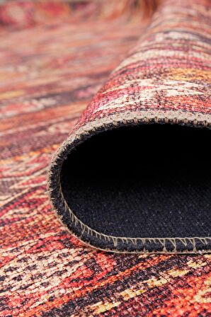 Artloop Etnik Desenli Soul Dekoratif Kırmızı Halı AL 215