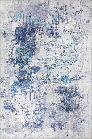 Artloop Modern Halı Funk Dekoratif Gri Halı AL 220