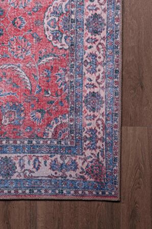 Artloop Vintage Blues Dekoratif Rustik Halı AL 84