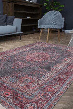 Artloop Vintage Blues Dekoratif Rustik Halı AL 93