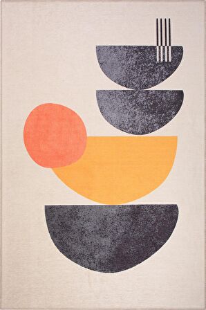 Artloop Funk Şönil Dokuma Pamuk Polyester Renkli Halı AL 399