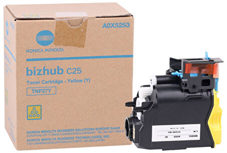 Minolta TNP-27 Orjinal Sarı Toner Bizhub C-25 A0X52D4