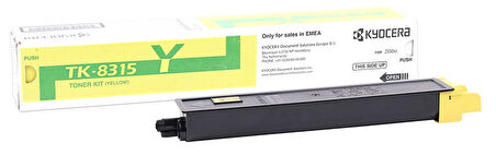 Kyocera Mita TK-8315 Orjinal Sarı Toner Taskalfa-2550ci