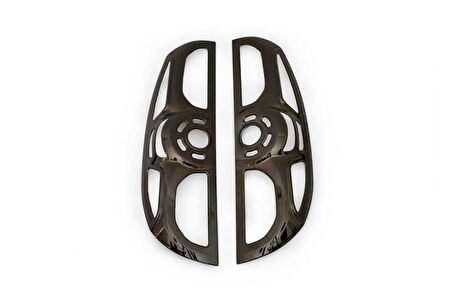 OMSA Fiat Doblo 2 Siyah Krom Stop Çerçevesi 2 Parça Abs 2010-2014 Arası