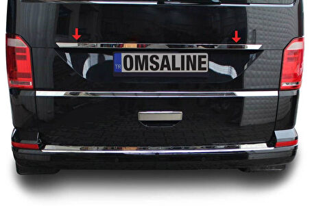 OMSA VW T6 Transporter Krom Plaka Üstü Çıta 2015-2023 Arası