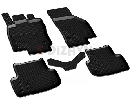 Skoda Octavia A7 4D Havuzlu Paspas OMSA 2013 2014 2015 2016 2017 2018 2019 2020 2021 2022 2023 2024