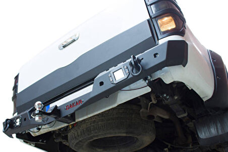 OMSA VW Amarok Dakar Çelik Arka Tampon Ledli Sensörlü-Sensörsüz 2010-2021 Arası