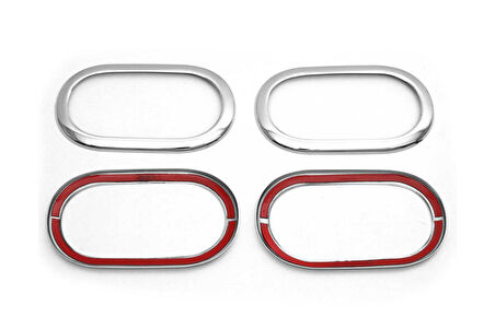 OMSA Dacia Sandero Krom İç Kapı Kolu Çerçevesi 4 Parça 2008-2012 Arası