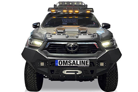OMSA Toyota Hilux Dakar Çelik Ön Tampon Sensörlü-Sensörsüz 2020 ve Sonrası