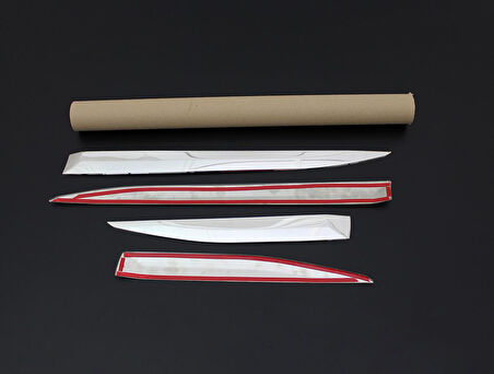 OMSA Peugeot 2008 EV Krom Yan Kapı Çıtası 4 Parça 2023 ve Sonrası