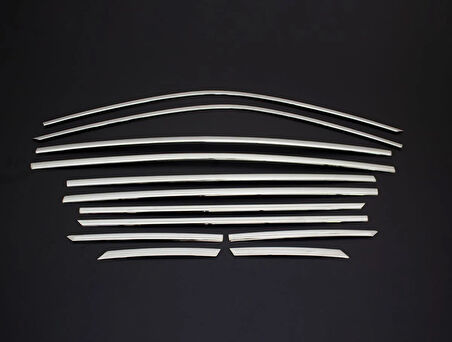 OMSA Peugeot 2008 EV Krom Cam Çerçevesi 12 Parça 2023 ve Sonrası