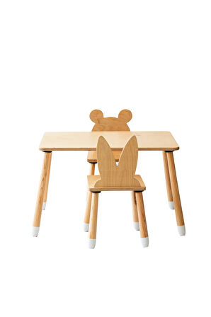 Düz Etkinlik Masası ( 2 Sandalyeli)