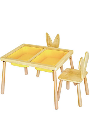 Duyusal Oyun Masası + 2 Sandalye