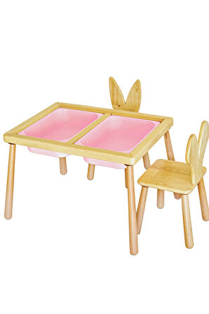 Duyusal Oyun Masası + 2 Sandalye