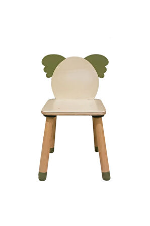 Wood & Joy Doğal Ahşap Renkli Çocuk Sandalye Koala
