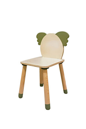 Wood & Joy Doğal Ahşap Renkli Çocuk Sandalye Koala