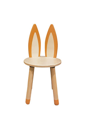 Wood & Joy Doğal Ahşap Renkli Çocuk Sandalye Tilki