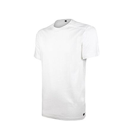 VAV Baseti-03 Yuvarlak Yaka Tişört Beyaz XXS