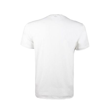 VAV Baseti-03 Yuvarlak Yaka Tişört Beyaz XXL