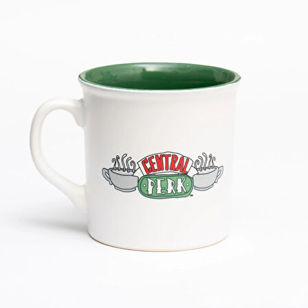 Friends Amsterdam Mug Central Perk İç Yeşil Dış Beyaz