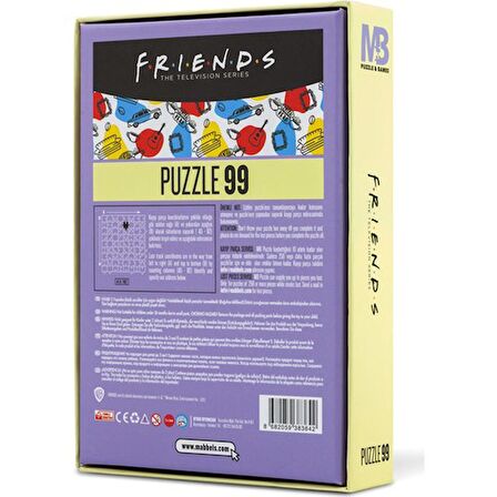 Mabbels Warner Bros Friends 3+ Yaş Büyük Boy Puzzle 99 Parça