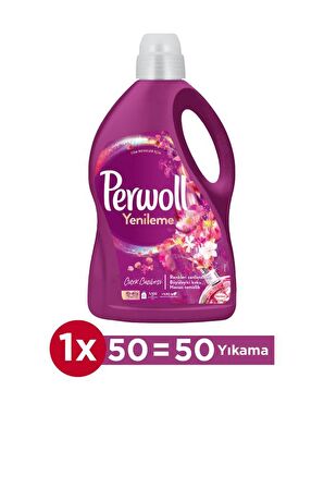 Perwoll Hassas Bakım Sıvı Çamaşır Deterjanı Siyah 2.97 L + Renkli 2.97 L + Çiçek Cazibesi 2.7 L