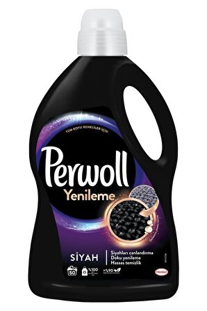 Perwoll Yenileme & Onarım Siyahlar İçin Sıvı Deterjan 3 lt 95 Yıkama & Perwoll Çiçek Cazibesi 2.7 lt + Vernel Şakayık Yumuşatıcı 1440 ml 