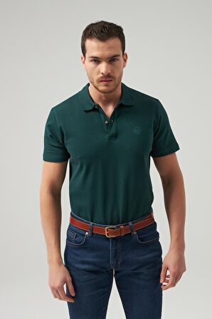 Ds Damat Regular Fit Haki %100 Pamuk Polo Yaka T-shirt 6HC14ORT51000