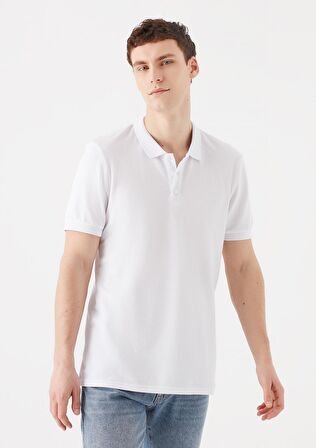 Mavi Beyaz Polo Tişört 064946-27879